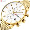 New Top Men's Watch Network with Waterproof Quartz Linka Calendar Multi -function Six -pin Business Men's Watches