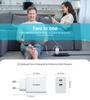 Choetech GaN PD Wall Charger 65W PD6013 Dual USB-C Ports - White