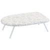 Industrial Co., Ltd. Floral Print, Scandinavian Style, Steam Ironing Board, Ivory, Approx. W60 X D36 X H20cm, Product Number: 4010