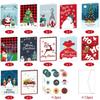 12pcs/set with Envelopes Party Invitation Cards Santa Claus Christmas Note Card  Friend Gift