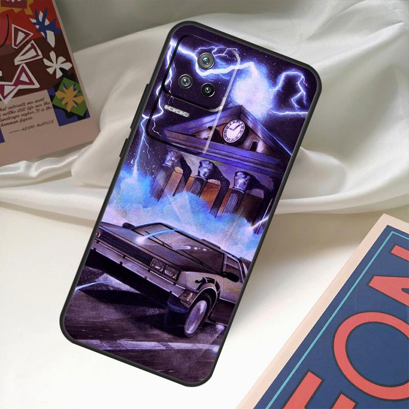 Back To The Future Time Machine Funda For POCO M6 Pro X3 X4 X5 X6 M5s F3 F5 Xiaomi 13T Pro 12T 11T 12 13 Lite 14 Ultra Case