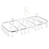 TITIROBA Stainless Steel Clothes Fits Large 42-Pinch Hanger, Pull-together Holder, Laundry, Towels, 723432cm
