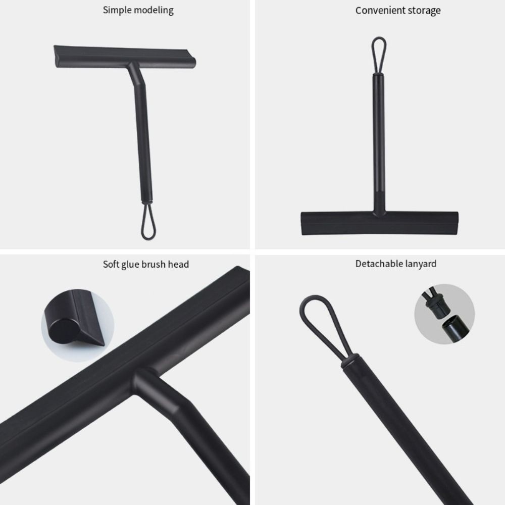 Soft Glass Clean Scraper Silicone Washing Wiper Labor-saving Shower Squeegee Scraper  Window