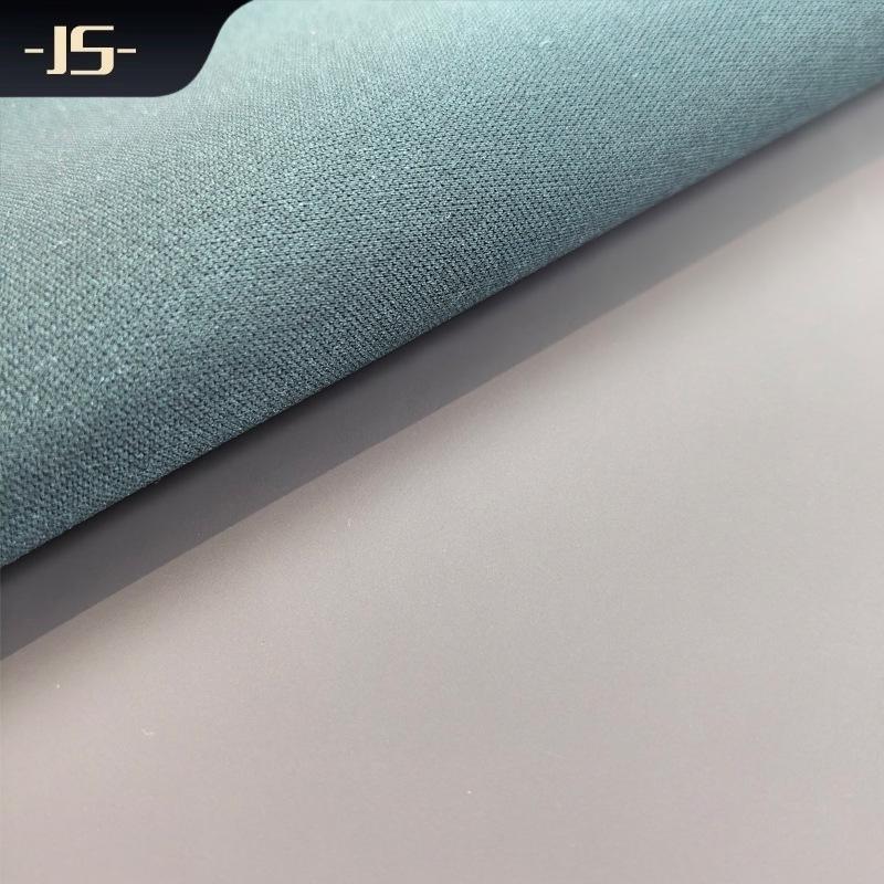 Stretch Fabric Base PU Leather Plain Weave 0.5mm for Luggage and Photo Album Packaging