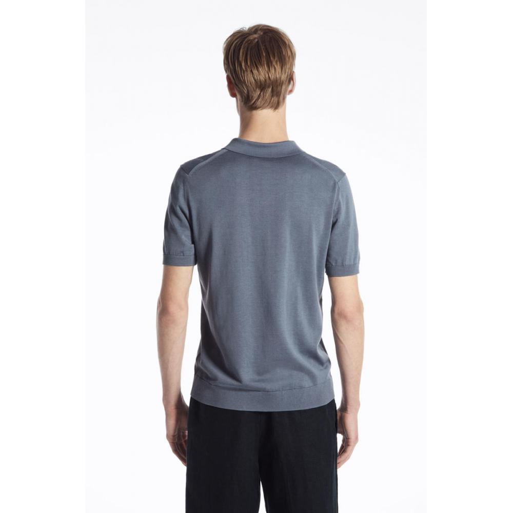 COS Рубашка-поло из японского трикотажного шелка