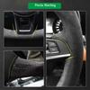 Для Ford Mustang 2015- Mustang GT 2015- Сшитый вручную противоскользящий замшевый чехол на руль автомобиля
