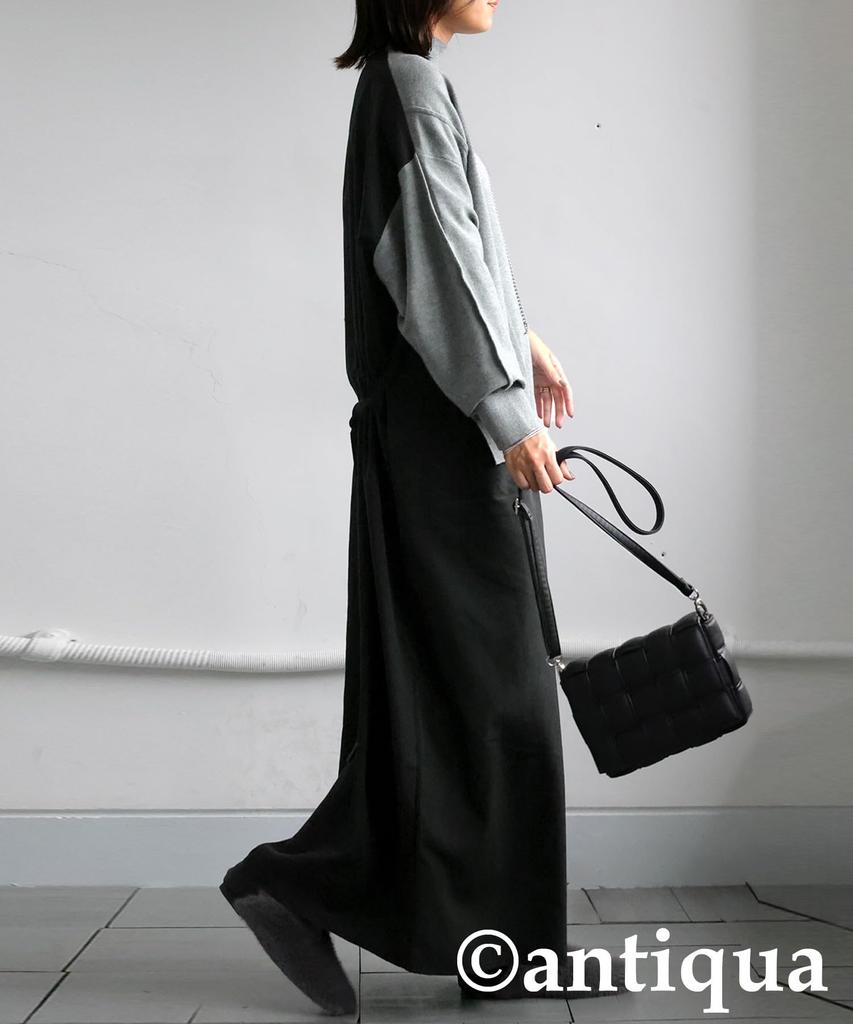 Антиква Длинное Док-платье One Size Черное Женское, PK-01238, 05,