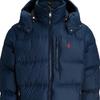 Polo Ralph Lauren FW24 пуховик с капюшоном и вышивкой на молнии с длинными рукавами мужская куртка темно-синего цвета MNPOOTW16021340-410