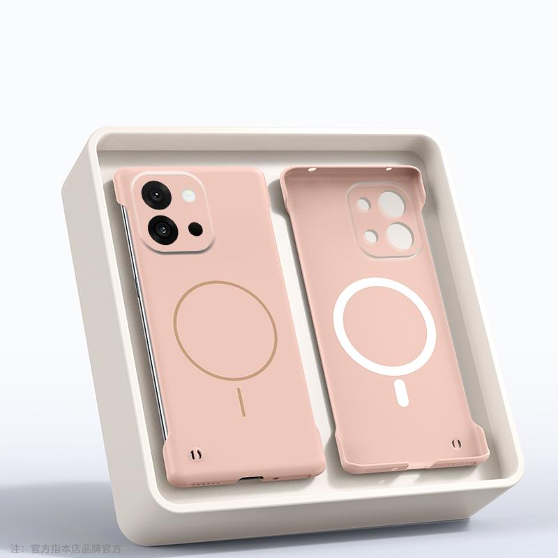 Однотонный безрамочный магнитный чехол для телефона для OnePlus 13T 13R 13 12R Ace 5 3 Тонкий противоударный жесткий ПК чехол для беспроводной зарядки