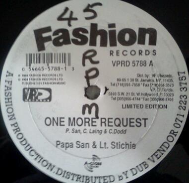 Виниловая пластинка PAPA SAN LT. STICHIEF. SLY C. Еще один запроссмотреть Dem Man 12 VPRD5788 VP 1993 US Reggae Ska Dub