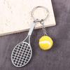 Key Rings Car Key Chain Metal Mini Keychain Sports Key Chain Tennis Racket Keychain Tennis Ball