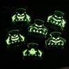 Luminous Ghost Shark Clips Halloween Hair Claw Clips, Pumpkin Pattern Acrylic Anti-slip Statement for Women Glow in The Dark Grippers Girls