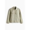 HM Regular Fit Canvas oversHirt pistacHio Green