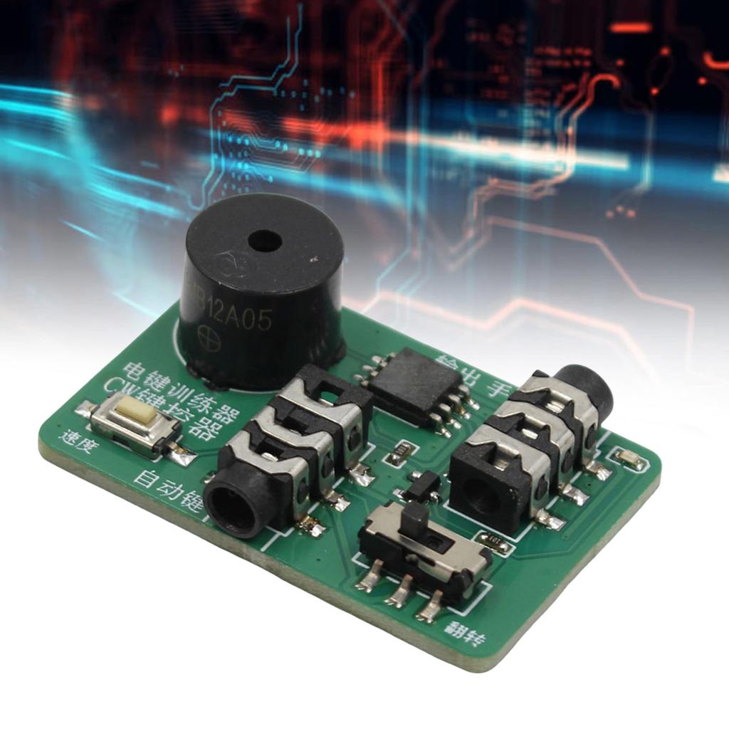 Compact CW Keyer Manual Morse Key Trainer Powered By CR2032 Battery For Portable QRP Radio Operations Simple Setups