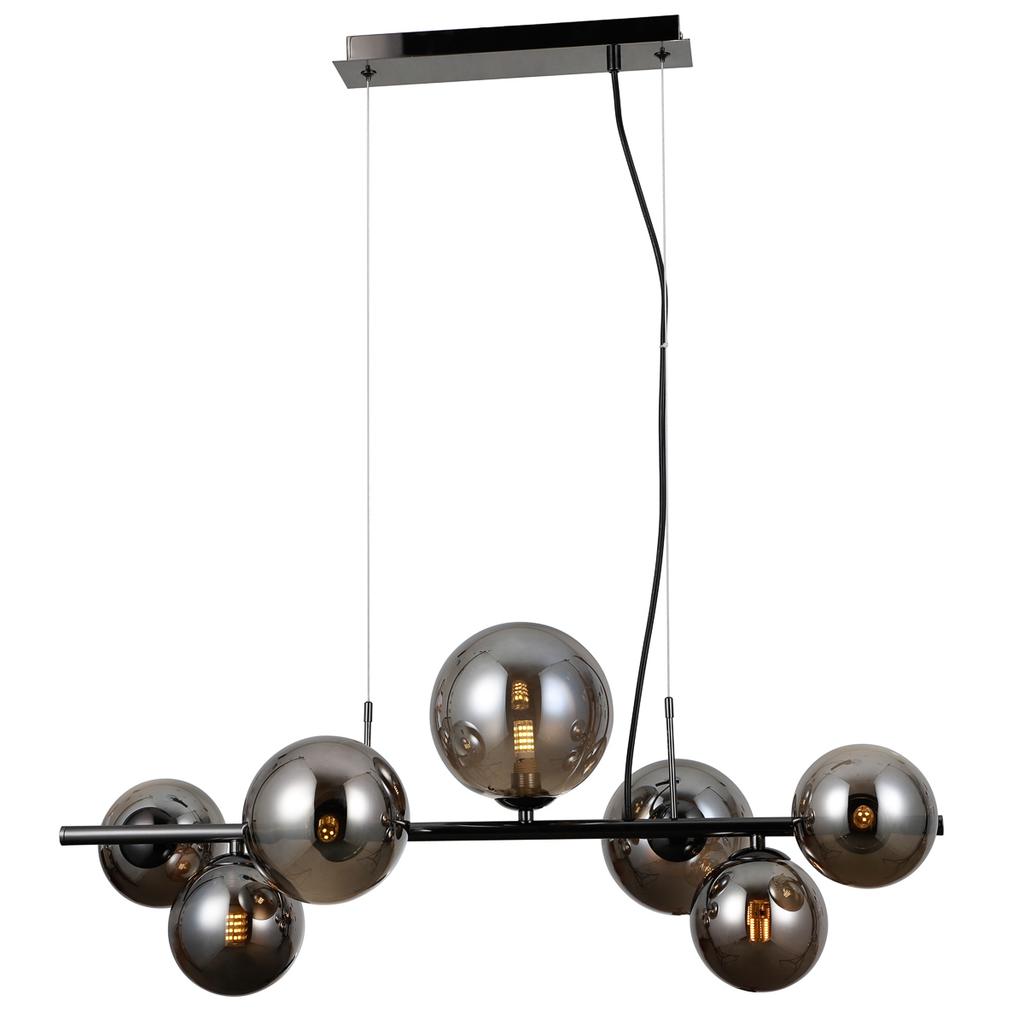 Lampa Wisząca Canello 7 G9 Czarny Chrom Italux Pnd-406007-7A-Bcr