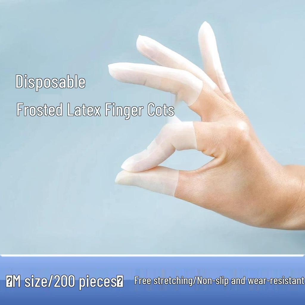 Матовые нескользящие прозрачные напальчники для маникюра и использования с сенсорными экранами