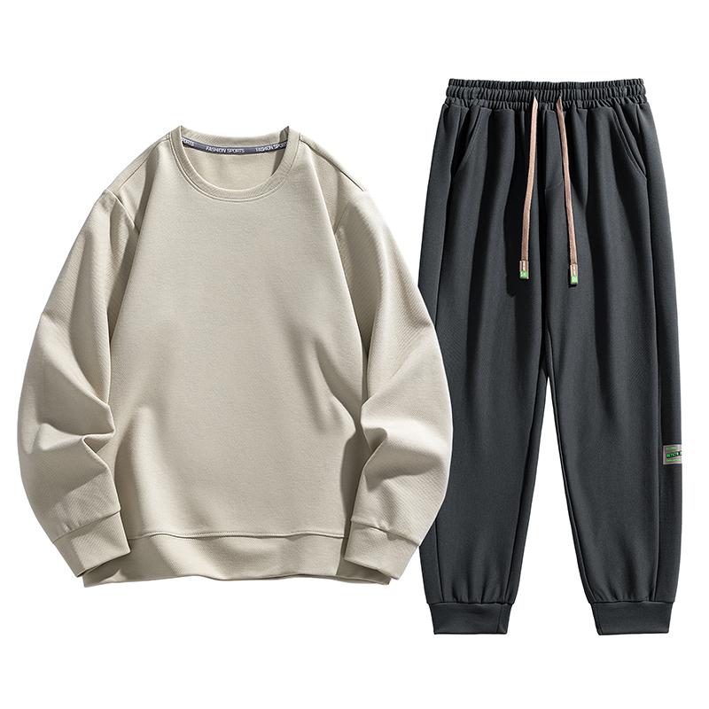 Осенний пуловер с круглым вырезом, повседневный модный свитер, комплект из двух частей, длинный комплект