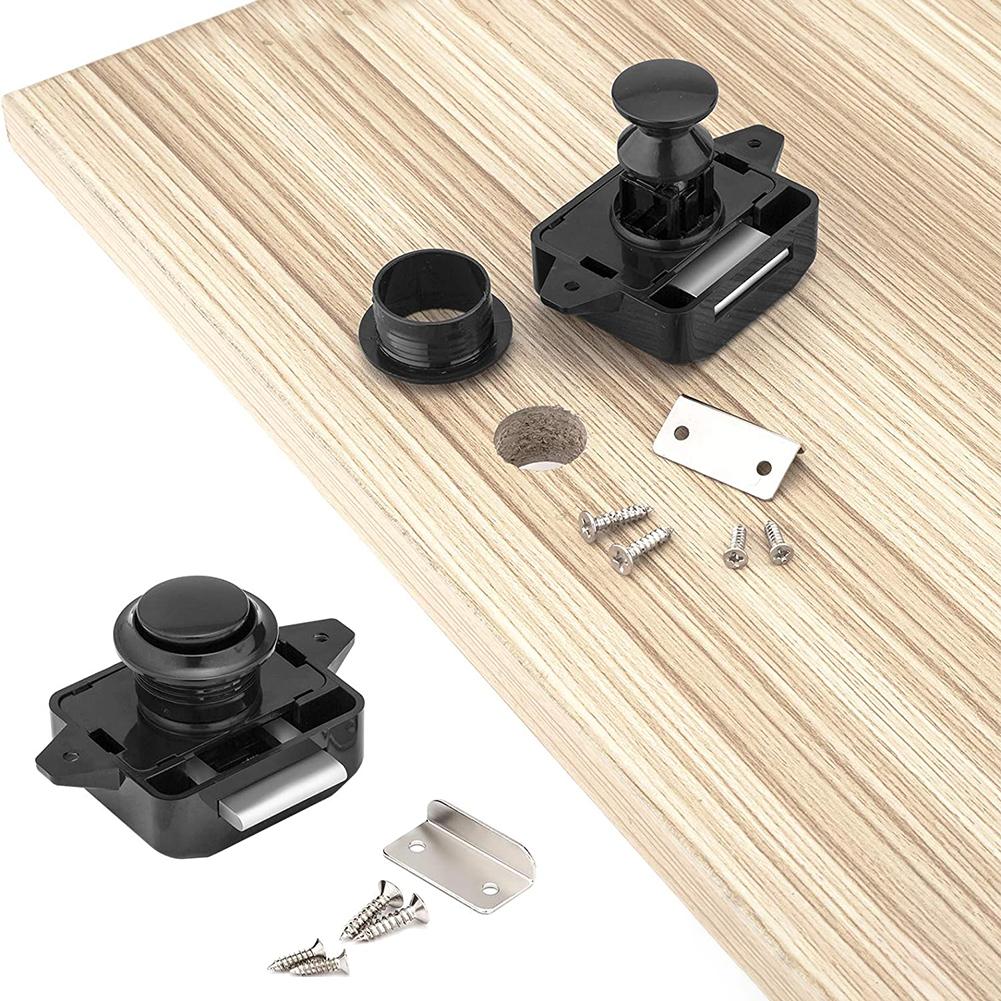 Brand New Button Catch Lock Latch Parts Push Button Replacement Accessories Zinc Alloy Cabinet Camper Caravan Door