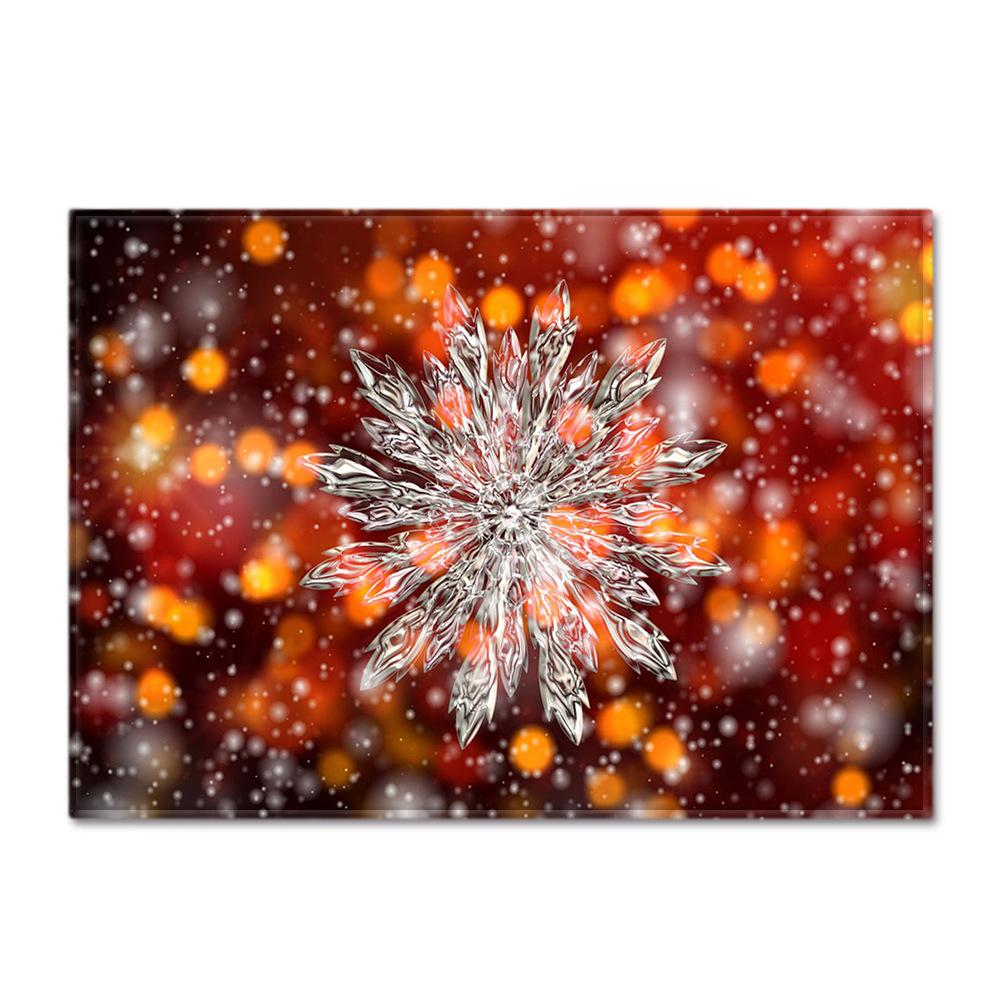 Рождественский коврик для пола в гостиной, ковер для спальни, ковер для столовой, коврик для двери