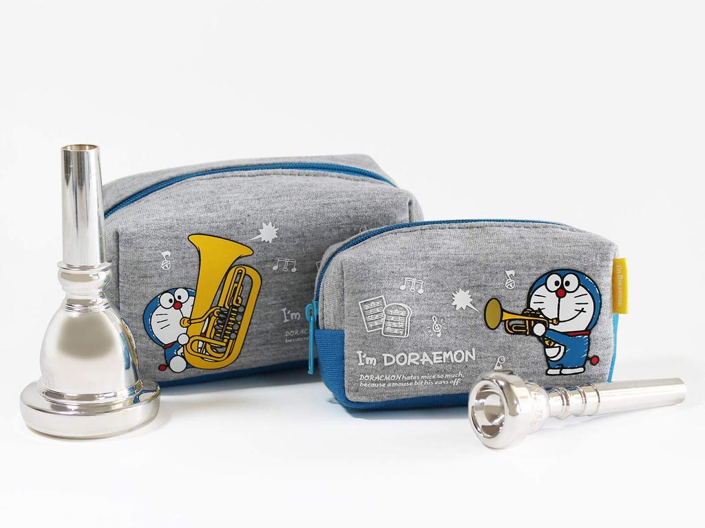 Nonaka Trombone Mouthpiece Sanrio Design Pouch, "I'm Doraemon"