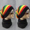 Winter Warm Hat Jamaica Slouch Beanie Winter Warm Hat Beret Cap Winter Reggae Baggy Sombrero De Rayas De Colores