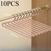 [Durable Pants Hanger] 10pcs Durable Metal Space-saving Goose Z-shaped Pants Hanger,Multi-functional Pant Storage Hou