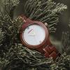 BOBO BIRD 2021 New Women's Handmade Wooden Watch, Exquisite Lightweight Watch (Red Sandalwood)