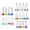 1Pc Silicone Food Tongs Gloves-Shaped Stainless Steel Non-Slip Kitchen Utensil Ice Candy Food Clip Mini Ice Cubestongs