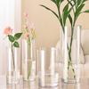 Fresh Flowers Transparent Flower Vase Shatterproof Tall Rustic Clear Vases  Wedding Decor