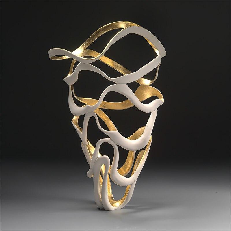 Three-dimensional Ceramic Gold Foil Abstract Art Living Room Light Luxury Decorative Painting Aesthetic Home Decoration Poster