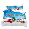 Christmas Gift 3D Digital Printing Quilt Cover Three-Piece Set