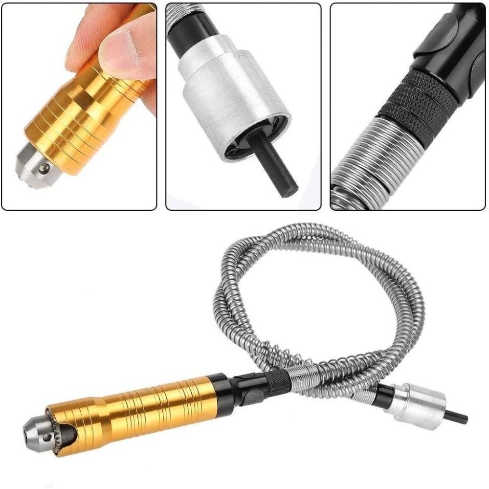 Stainless Steel Flexible Drill Extension 6.5mm Rotary Grinder Tool  Drill Accessories