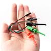 3pcs/set Precision Electrical Hook Test Clip Male Head DuPont Line Transistor Tester  Repair