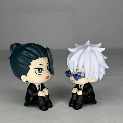 10 см Q Фигурка Аниме Jujutsu Kaisen Взгляд Вверх Chousou Фигурка Действия Версия Q Сатору Годжо/Гето Сугуру Фигурка ПВХ Коллекционные Игрушки