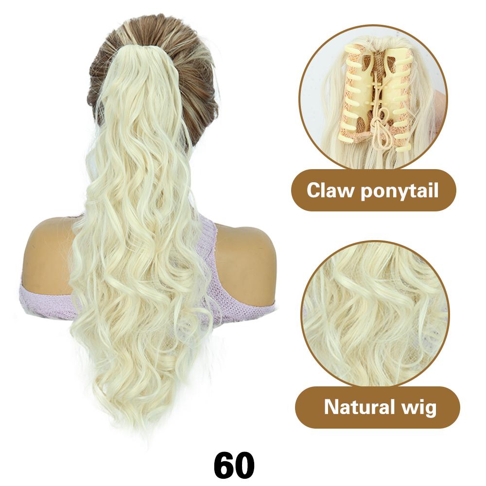 XINRAN Конский хвост синтетический длинный волнистый конский хвост парик наращивание шнурок конский хвост высокотемпературное волокно для женщин косплей вечеринка одежда