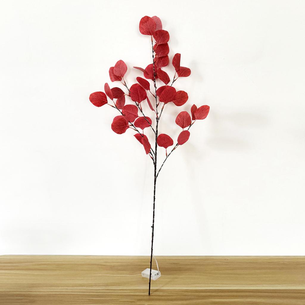 3in Leaf Decoration, Holiday Decoration With Light, Single Branch Cutting, Indoor Desktop Decoration