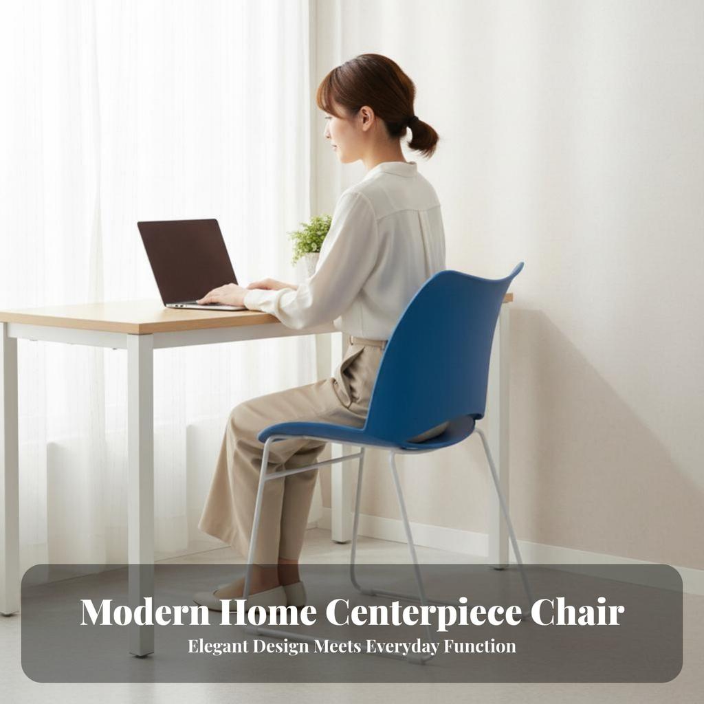 Molded Shell Chair Modern Design Household Furniture Nordic design Minimalist for Homeowners, Interior Decorators, study Corner