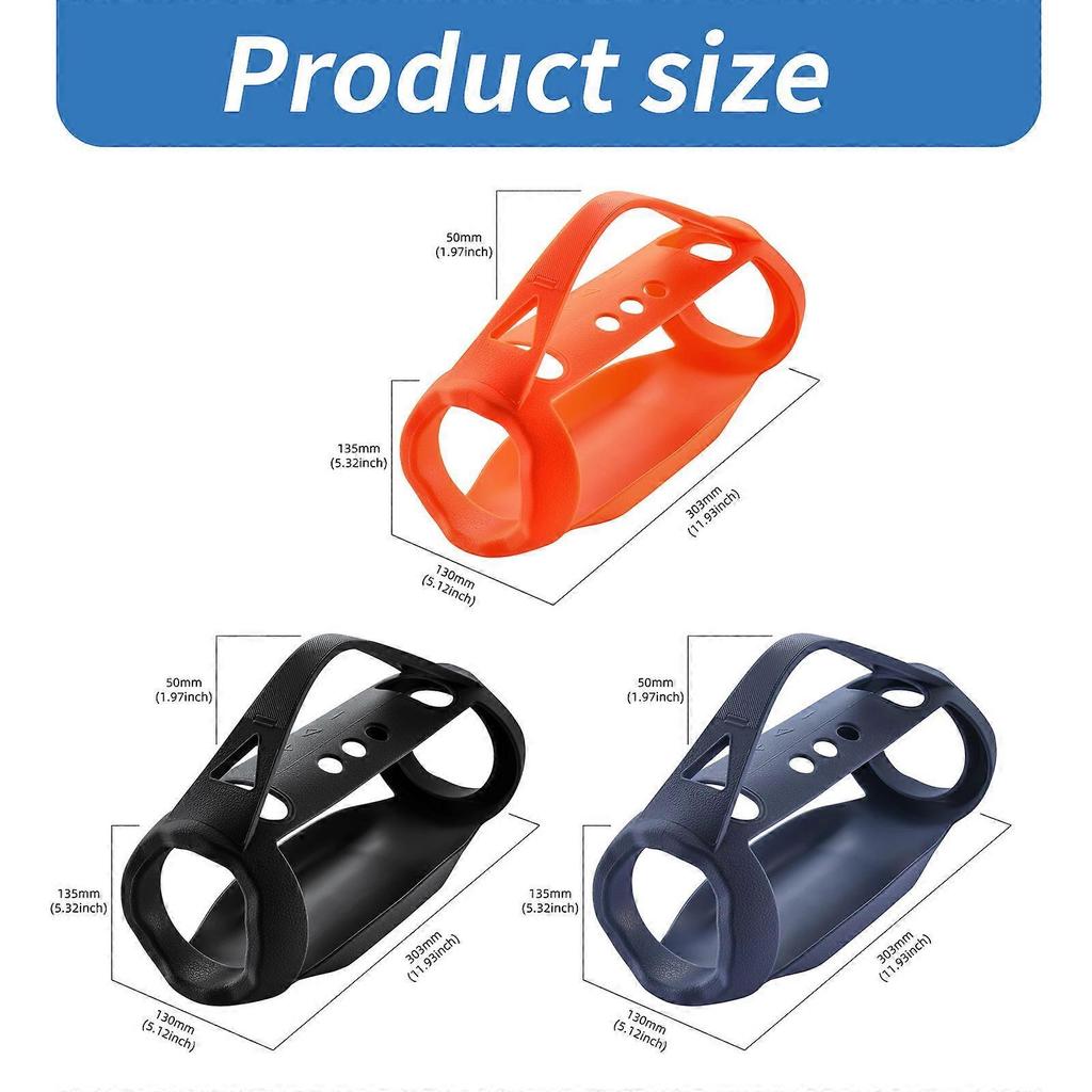 Dust Proof Silicone Case Guard for Xtreme 4 Bluetooth-compatible Loudspeaker with Easy Grip Handle No Shoulder Strap Black