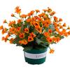 Artificial Sunset Mums Flowers Waterproof Fake Fall Flowers for Outdoor Garden Patio Home Planters Home Decoration