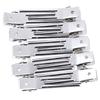 10 Pcs Single Prong Alligator Clips With Teeth Hair Bows Metal Clips