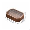 Glass Top Wooden Box Dustproof Retro Cosmetic Organizer Lidded with Clasp Vintage Jewelry