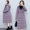 XL-7XL пуховик для женщин-мам с приталенной и тонкой стеганой курткой длиной до колена для женщин
