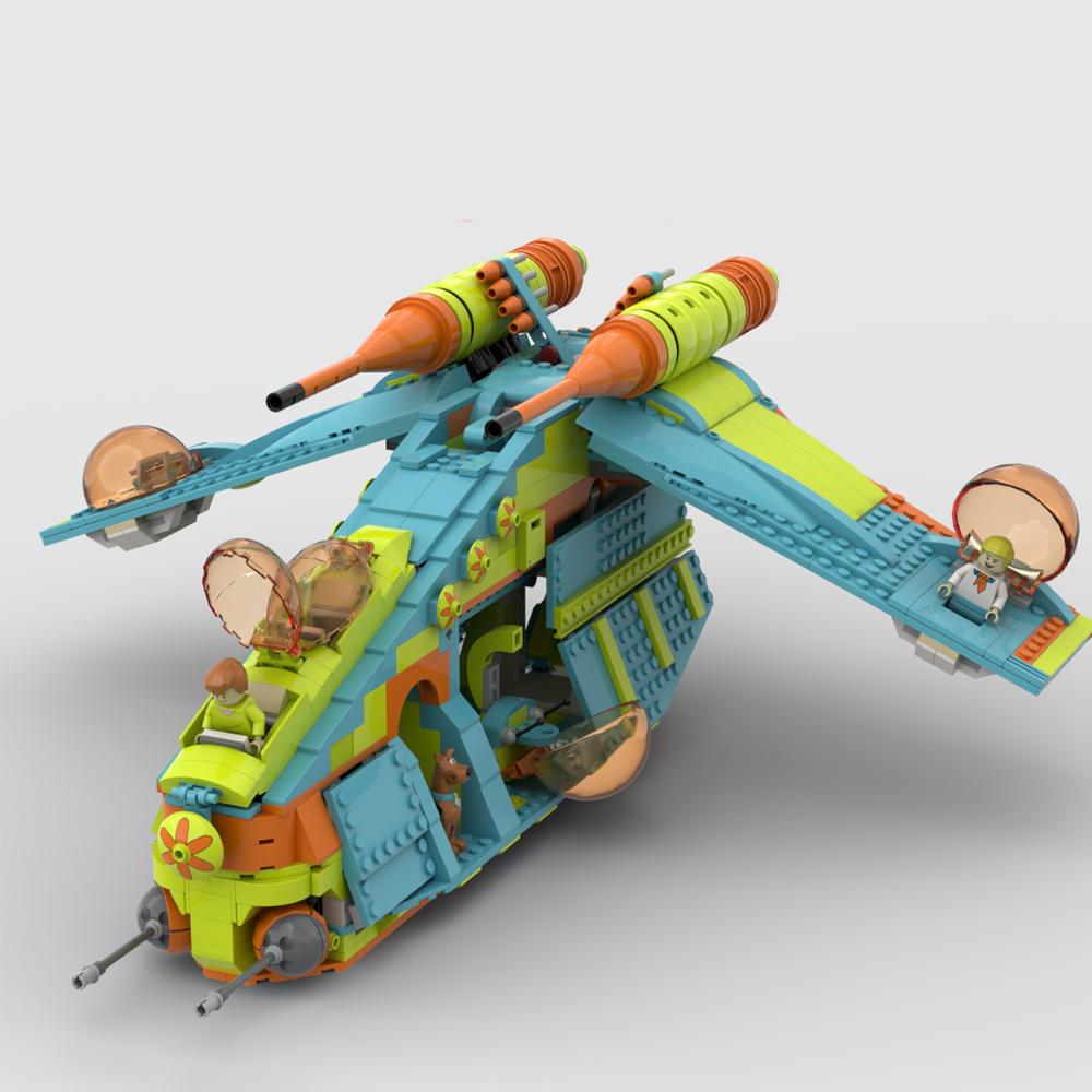 MOC 1116PCS Space Patrol Dogs From Forest The Clone Wars Coruscant Guard Gunboats Gunship Building Blocks Bricks Toys