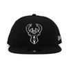 КОНФЕРЕНЦИЯ НБА [New Era] [EASTERN TEAM-BASIC SNAPBACK/BLK-WHT] (Милуоки Бакс) [Элемент]