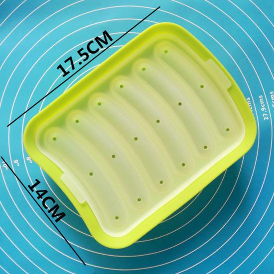 6 полостей DIY колбасные формы силиконовые формы для гамбургеров, хот-догов, кухонный инструмент