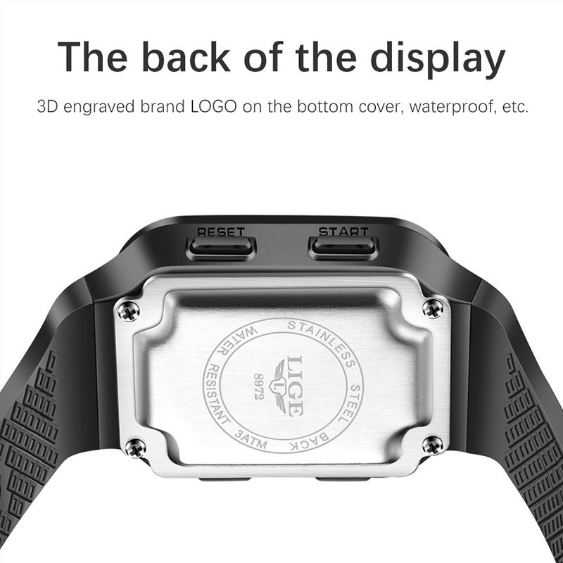 Новые мужские часы с двойным дисплеем, аналоговые цифровые светодиодные электронные кварцевые наручные часы, водонепроницаемые спортивные часы для дайвинга