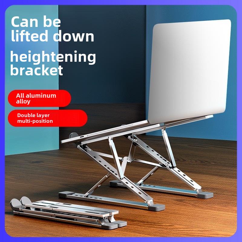 Вращающаяся подставка для ноутбука из алюминиевого сплава с регулируемой высотой и теплоотводом