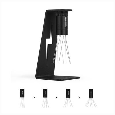 MHW-3BOMBER Игла для эспрессо 2.0 WDT Инструмент с иглами 0,4 мм, 8 регулируемых игл, магнитная подставка, 6 запасных игл, игла для перемешивания, кофе