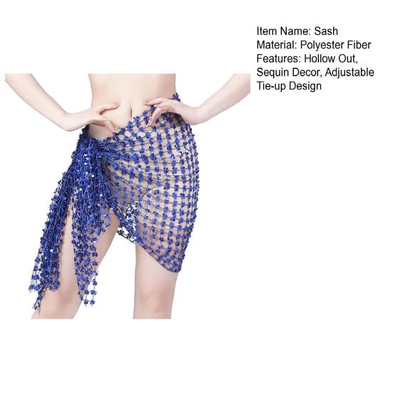 Шарф для танца живота, юбка-халат с пайетками, мини-юбка с вырезом, пояс для восточного индийского танца, карнавальный костюм, аксессуар для выступлений