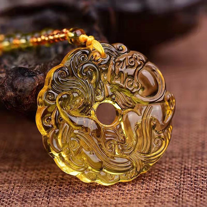 Зеленый нефритовый дракон, вырезанный вручную, полый нефритовый кулон, ожерелье, разноцветный китайский амулет, женский мужской подарок на удачу